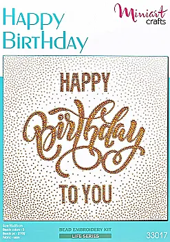 Набір для вишивання З Днем народження, 33017, Miniart-Crafts Набір для вишивання З Днем народження, 33017, Miniart-Crafts