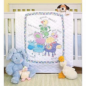 Набор для вышивания крестом "Ферма, Farm Friends Quilt", 73258 Dimensions Набор для вышивания крестом "Ферма, Farm Friends Quilt", 73258 Dimensions