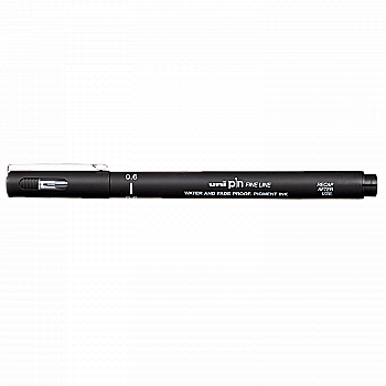 Рапідограф Uni PIN-200 0,60 мм чорний Рапідограф Uni PIN-200 0,60 мм чорний