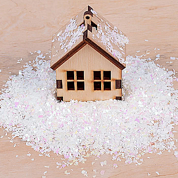 Сніг штучний Novogod`ko, білий, перламутровий, дрібний, 80 г, 974176 Сніг штучний Novogod`ko, білий, перламутровий, дрібний, 80 г, 974176