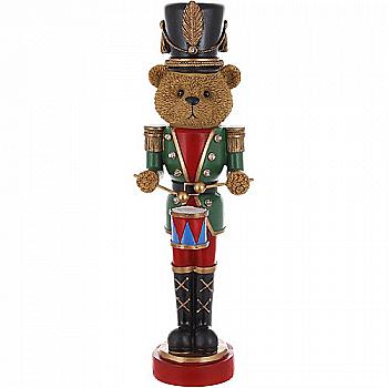 Статуетка "Ведмедик-солдатик" 45 см, з LED , зелений з червоним, 837-232 Статуетка "Ведмедик-солдатик" 45 см, з LED , зелений з червоним, 837-232