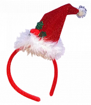 Обруч новорічний Novogod`ko "Капелюшок Санти", 974783 Обруч новорічний Novogod`ko "Капелюшок Санти", 974783