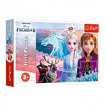 Пазл "30" - Мужність сестер / Disney Frozen 2, Trefl, 18253 Пазл "30" - Мужність сестер / Disney Frozen 2, Trefl, 18253