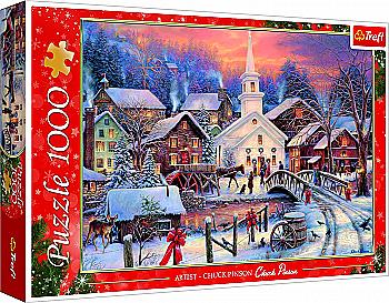 Пазл "1000" - XMAS: Засніжене Різдво, 10602, Trefl Пазл "1000" - XMAS: Засніжене Різдво, 10602, Trefl