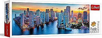 Пазл "1000" - Панорама - Майамі в сутінки, Trefl, 29027 Пазл "1000" - Панорама - Майамі в сутінки, Trefl, 29027