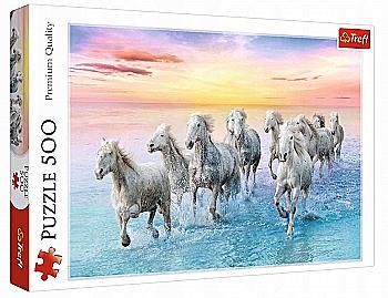 Пазл "500" - Білі коні, Trefl, 37289 Пазл "500" - Білі коні, Trefl, 37289