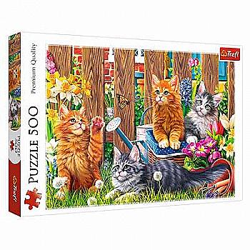 Пазл "500" - Кошенята в саду, Trefl, 37326 Пазл "500" - Кошенята в саду, Trefl, 37326