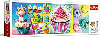 Пазл "1000" - Панорама: Барвисті кекси, Trefl, 29045 Пазл "1000" - Панорама: Барвисті кекси, Trefl, 29045
