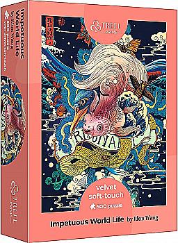 Пазл "500 UFT VELVET" - Бурхливе життя, Trefl, 37421 Пазл "500 UFT VELVET" - Бурхливе життя, Trefl, 37421