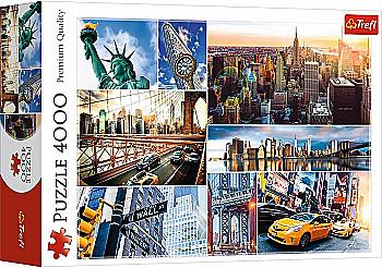 Пазл "4000" - Нью-Йорк - колаж, Trefl, 45006 Пазл "4000" - Нью-Йорк - колаж, Trefl, 45006