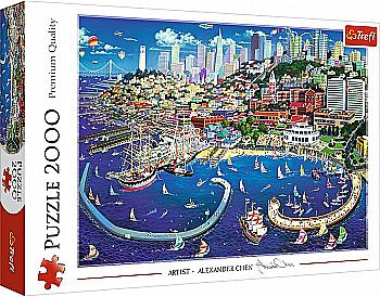 Пазл "2000" - Затока Сан-Франциско, Trefl, 27107 Пазл "2000" - Затока Сан-Франциско, Trefl, 27107