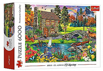 Пазл "6000" - Котедж в горах, Trefl, 65006 Пазл "6000" - Котедж в горах, Trefl, 65006