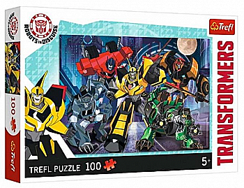 Пазл "100" - Команда Автоботов, Transformers Robots in Disguise, Trefl, 16315 Пазл "100" - Команда Автоботов, Transformers Robots in Disguise, Trefl, 16315