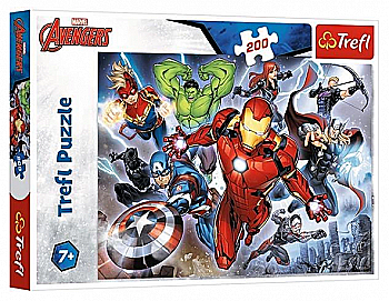 Пазл "200" - Могутні Месники/Disney Marvel The Avengers, Trefl, 13260 Пазл "200" - Могутні Месники/Disney Marvel The Avengers, Trefl, 13260