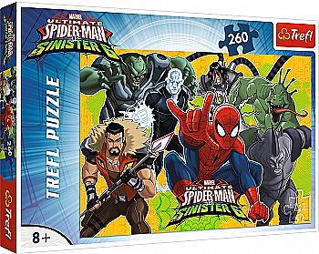 Пазл "260" - Человек-паук в действии, Disney Marvel Spiderman, Trefl, 13218 Пазл "260" - Человек-паук в действии, Disney Marvel Spiderman, Trefl, 13218