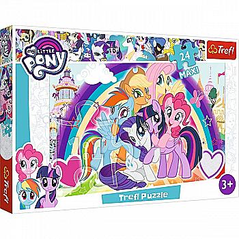 Пазл "24 максі" - Щасливі поні, Trefl, 14269 Пазл "24 максі" - Щасливі поні, Trefl, 14269