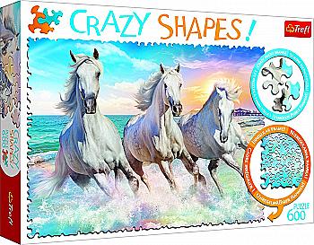 Пазл "600 Crazy Shapes" Галоп серед хвиль, Trefl, 11111 Пазл "600 Crazy Shapes" Галоп серед хвиль, Trefl, 11111