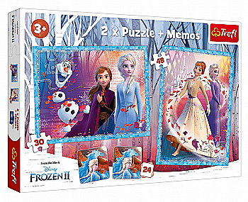 Пазл "2в1+достопримечательности" - Загадочная земля/Disney Frozen 2, Trefl 90814 Пазл "2в1+достопримечательности" - Загадочная земля/Disney Frozen 2, Trefl 90814