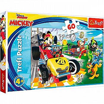 Пазл "60" - Ралли с друзьями/Disney Mickey and the Roadster Racers Trefl, 17322 Пазл "60" - Ралли с друзьями/Disney Mickey and the Roadster Racers Trefl, 17322