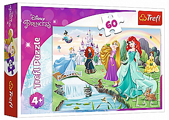 Пазл "60" - Знайомтесь з принцесами / Disney Princess, Trefl, 17361 Пазл "60" - Знайомтесь з принцесами / Disney Princess, Trefl, 17361