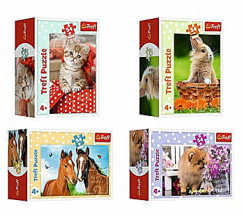 Пазл "54 Міні" - Милі тварини, Trefl, 54195 Пазл "54 Міні" - Милі тварини, Trefl, 54195