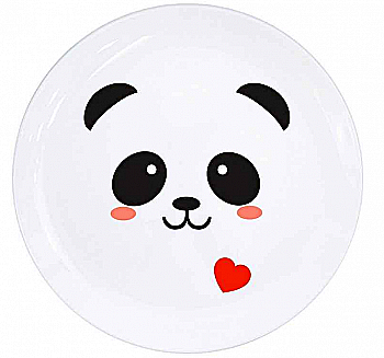 Тарілка "Панда" 25  см склокераміка + подарункова коробка Kvarta, 1208 Тарілка "Панда" 25  см склокераміка + подарункова коробка Kvarta, 1208