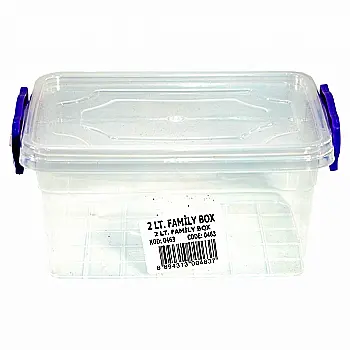 Контейнер пластиковый 0463 Family Box Transparen, 2 л, Violet House Контейнер пластиковый 0463 Family Box Transparen, 2 л, Violet House