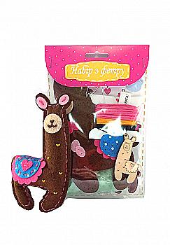 Зший сам іграшку з фетру "Лама", СИ-07 Зший сам іграшку з фетру "Лама", СИ-07