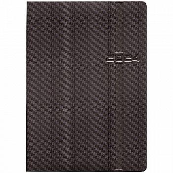 Ежедневник 2024 Стандарт Soft Carbon, серый, 73-795 31 924 Ежедневник 2024 Стандарт Soft Carbon, серый, 73-795 31 924