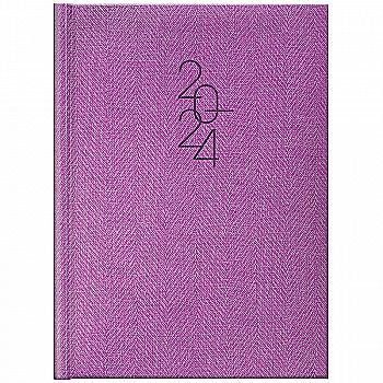 Ежедневник 2024 Стандарт Tweed, фиолетовый, 73-795 32 664 Ежедневник 2024 Стандарт Tweed, фиолетовый, 73-795 32 664