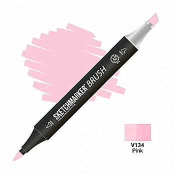 Маркер двосторонній SKETCHMARKER Brush Рожевий, SMB-V134 Маркер двосторонній SKETCHMARKER Brush Рожевий, SMB-V134
