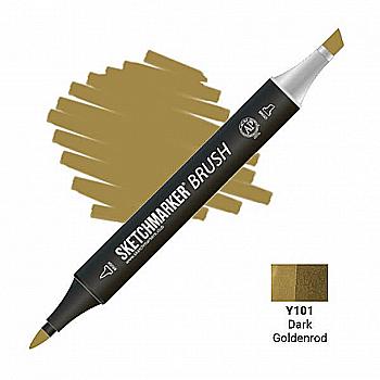 Маркер двосторонній SKETCHMARKER Brush Темний золотистий, SMB-Y101 Маркер двосторонній SKETCHMARKER Brush Темний золотистий, SMB-Y101