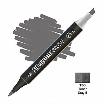 Маркер двухсторонний SKETCHMARKER Brush Тонированный серый 5, SMB-TG5 Маркер двухсторонний SKETCHMARKER Brush Тонированный серый 5, SMB-TG5