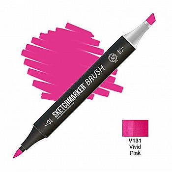 Маркер двусторонний SKETCHMARKER Brush Яркий розовый, SMB-V131 Маркер двусторонний SKETCHMARKER Brush Яркий розовый, SMB-V131