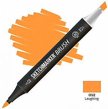 Маркер двухсторонний SKETCHMARKER Brush Смеющийся апельсин, SMB-O52 Маркер двухсторонний SKETCHMARKER Brush Смеющийся апельсин, SMB-O52