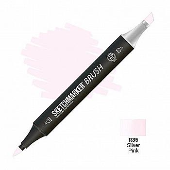 Маркер двусторонний SKETCHMARKER Brush Серебристо-розовый, SMB-R35 Маркер двусторонний SKETCHMARKER Brush Серебристо-розовый, SMB-R35
