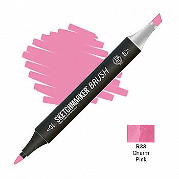 Маркер двосторонній SKETCHMARKER Brush Чарівний рожевий, SMB-R33 Маркер двосторонній SKETCHMARKER Brush Чарівний рожевий, SMB-R33