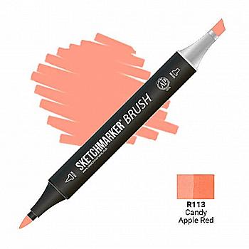 Маркер двусторонний SKETCHMARKER Brush Красное яблоко в карамеле, SMB-R113 Маркер двусторонний SKETCHMARKER Brush Красное яблоко в карамеле, SMB-R113