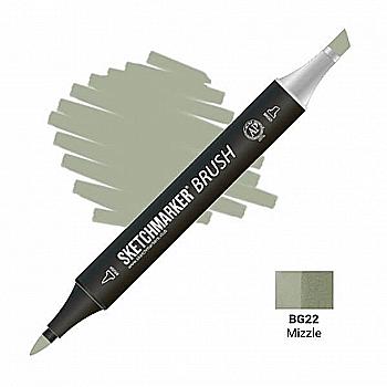 Маркер двусторонний SKETCHMARKER Brush Изморозь, SMB-BG22 Маркер двусторонний SKETCHMARKER Brush Изморозь, SMB-BG22