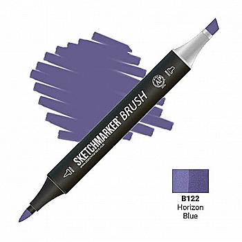 Маркер двусторонний SKETCHMARKER Brush Синий горизонт, SMB-B122 Маркер двусторонний SKETCHMARKER Brush Синий горизонт, SMB-B122