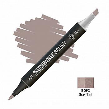 Маркер двусторонний SKETCHMARKER Brush Серый насыщенный, SMB-BG92 Маркер двусторонний SKETCHMARKER Brush Серый насыщенный, SMB-BG92