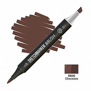 Маркер двухсторонний SKETCHMARKER Brush Шоколад, SMB-BR20 Маркер двухсторонний SKETCHMARKER Brush Шоколад, SMB-BR20