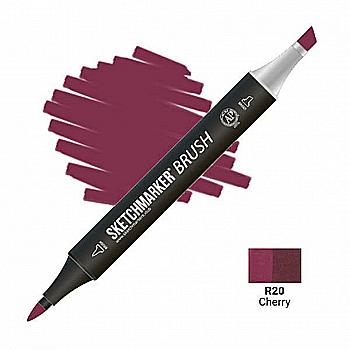 Маркер двухсторонний SKETCHMARKER Brush Вишня, SMB-R20 Маркер двухсторонний SKETCHMARKER Brush Вишня, SMB-R20