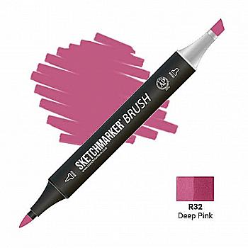 Маркер двусторонний SKETCHMARKER Brush Глубокий розовый, SMB-R32 Маркер двусторонний SKETCHMARKER Brush Глубокий розовый, SMB-R32
