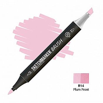 Маркер двухсторонний SKETCHMARKER Brush Морозная слива, SMB-R14 Маркер двухсторонний SKETCHMARKER Brush Морозная слива, SMB-R14