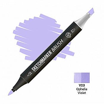 Маркер двусторонний SKETCHMARKER Brush Офелия фиалетовая, SMB-V23 Маркер двусторонний SKETCHMARKER Brush Офелия фиалетовая, SMB-V23