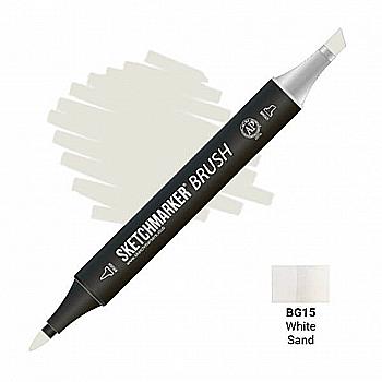 Маркер двосторонній SKETCHMARKER Brush Білий пісок, SMB-BG15 Маркер двосторонній SKETCHMARKER Brush Білий пісок, SMB-BG15