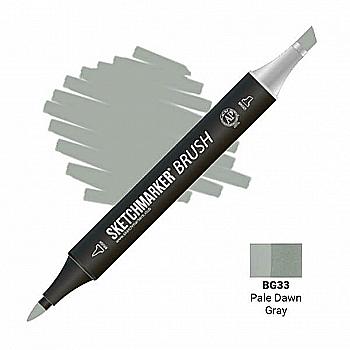 Маркер двосторонній SKETCHMARKER Brush Блідо-сірий світанок, SMB-BG33 Маркер двосторонній SKETCHMARKER Brush Блідо-сірий світанок, SMB-BG33