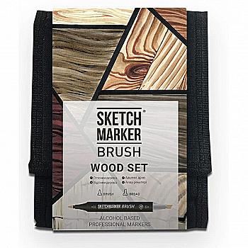 Набір маркерів SKETCHMARKER Brush "Дерево" 12 шт, SMB-12WOOD Набір маркерів SKETCHMARKER Brush "Дерево" 12 шт, SMB-12WOOD