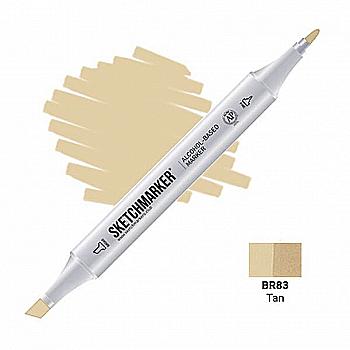 Маркер SKETCHMARKER, 2 пера: долото и тонкое, Tan - Смуглый, SM-BR83 Маркер SKETCHMARKER, 2 пера: долото и тонкое, Tan - Смуглый, SM-BR83